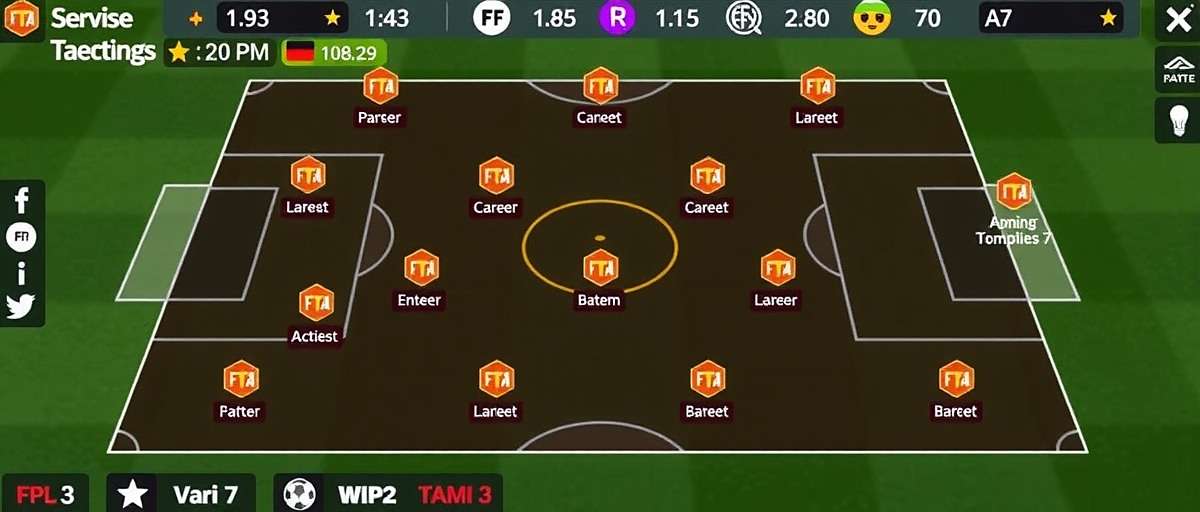 FIFA Manager Emperor Strategy Guide FIFA Manager Emperor Indian Tactics Guide showing formation strategies